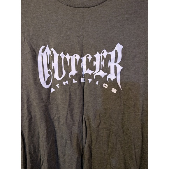 Mens Olive Green Cutler Athletics Casual Gym Tshirt size M - Picture 2 of 6